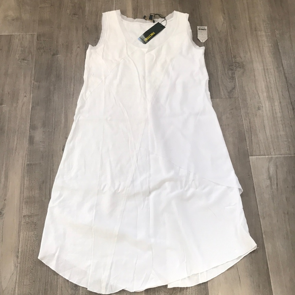 For Cynthia Linen blend Multi Layer Dress.